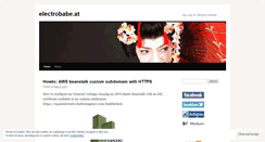 Desktop Screenshot of electrobabe.at